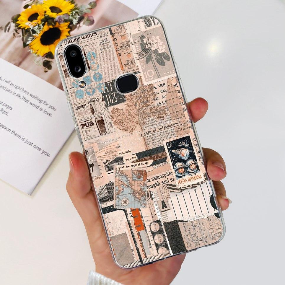 For Samsung Galaxy A10s SM-A107F Case Cute Dinosaur Astronaut Clear Silicon Soft Cover For Samsung A10s A 10 S A10 Phone Case