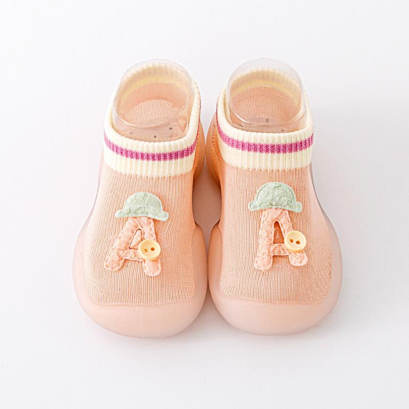 Baby Shoes Boys Girls First Walking Shoes Non Slip Soft Sole Sneakers Toddler Infant Babygirl Sock Shoes