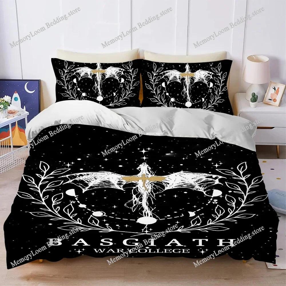 Fantasy Novels F-Fourth-Wings Duvet Cover Set Home Style Bedding Soft Laundry Cotton Bed Student Dormitory Gift Home Textile741