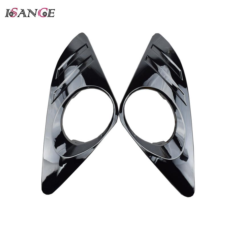 For Toyota Camry 2.5L 2012 2013 2014 Chrome Fog Light Lamp Cover Trim Bezel Holes Front Left Right LH RH Left Passenger Side