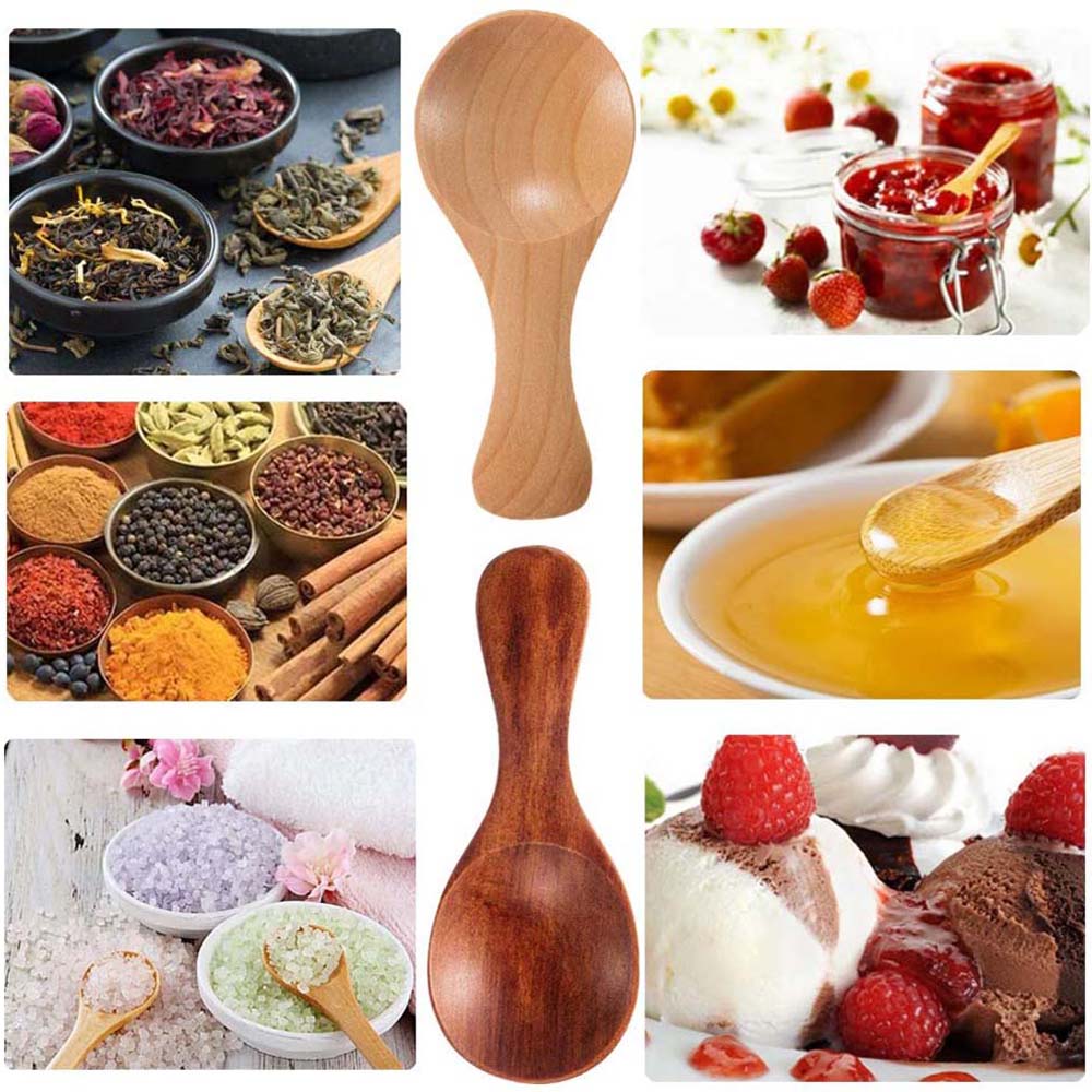 Multifunction Coffee Wooden Sugar Kitchen Tool Coffee Scoop Spice Spoon Condiment Spoons Spoon