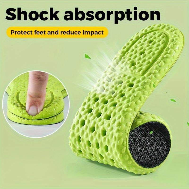 1pair Breathable Sweat Absorbent Ultra-soft Non-slip Insoles, Sports Arch Support Insoles For Men And Women