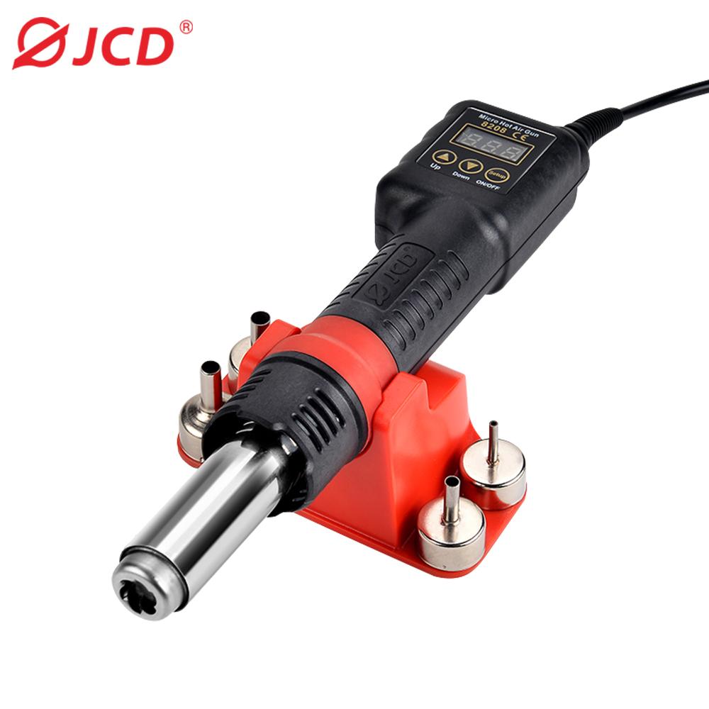 JCD 750W Micro Hot Air Gun 8208 Portable LCD Display Rework Station Heat Gun Hair Dryer Temperature Adjustable BGA Welding Tools