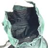PRADA Bicolor triangle logo Backpack Leather / Nylon Green/Black