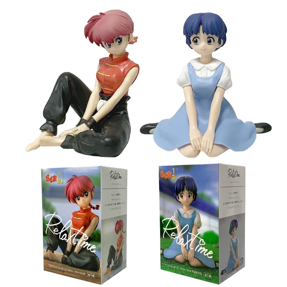 In Stock 10CM Anime Ranma 1/2 Relax Time Shampoo Tendou Akane Action Figurine Ranma PVC Figure Model Collector Figurine Toy Gif