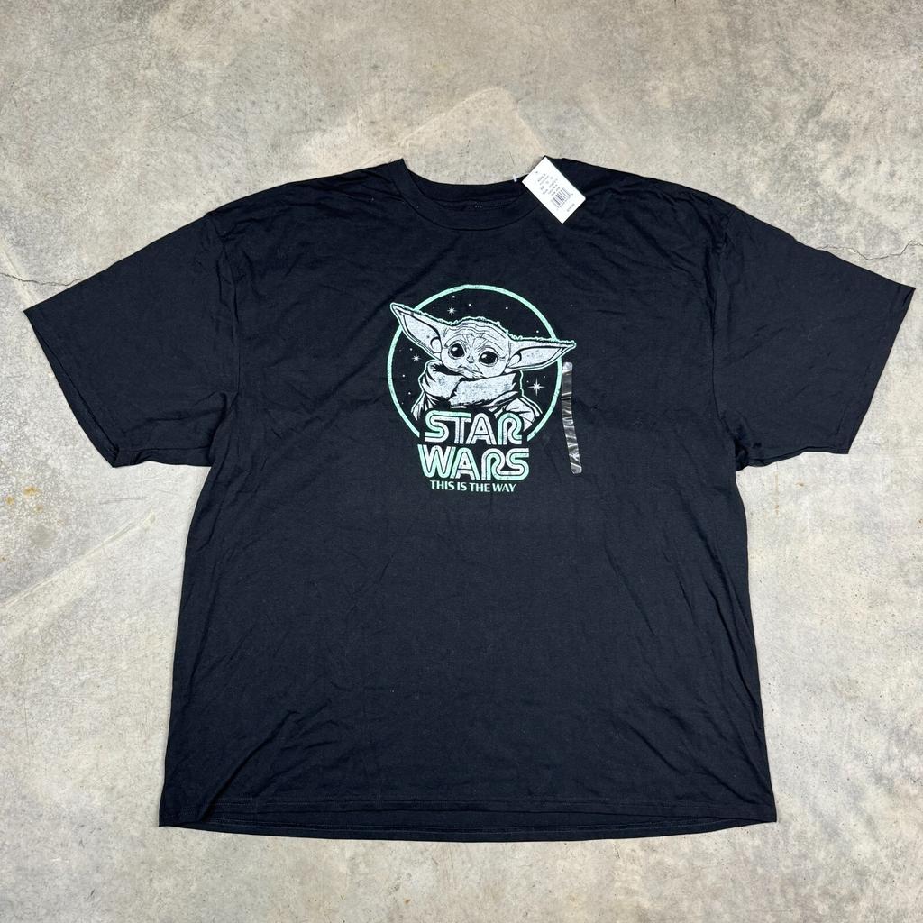 Star Wars Mandalorian Baby Yoda This Is The Way Short Sleeve Shirt Mens 4XL NEW Unisex T-Shirt
