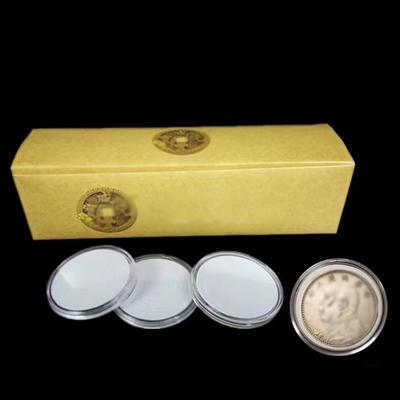10Clear Plastic Coin Capsule Container Storage Box Holder Case 20-40mm New