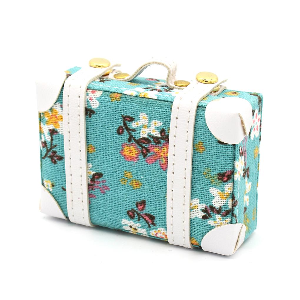 

Mini Luggage Case Premium Doll Decoration Accessory Toy House Decoration Travel Cases Decorative Pretended Play Toy