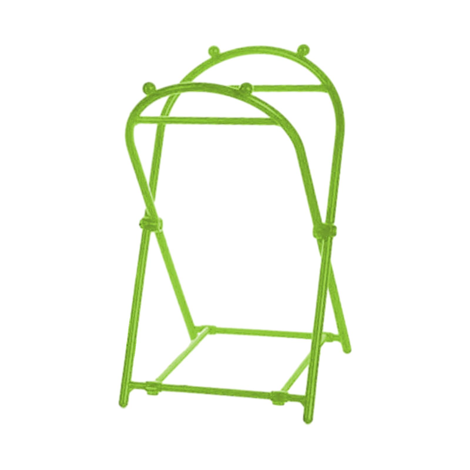 

Garbage Bag Holder Frame Foldable Bracket Outside Trash Bag Holder Stand зелений