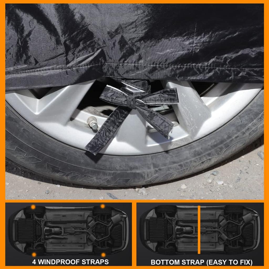 SjYsXm Car Body Cover Compatible with Mazda Roadster ND NC NB NA Convertible and Sun Protection Cover with Cotton Lining MX-5 1989-2025, Water, Wind,