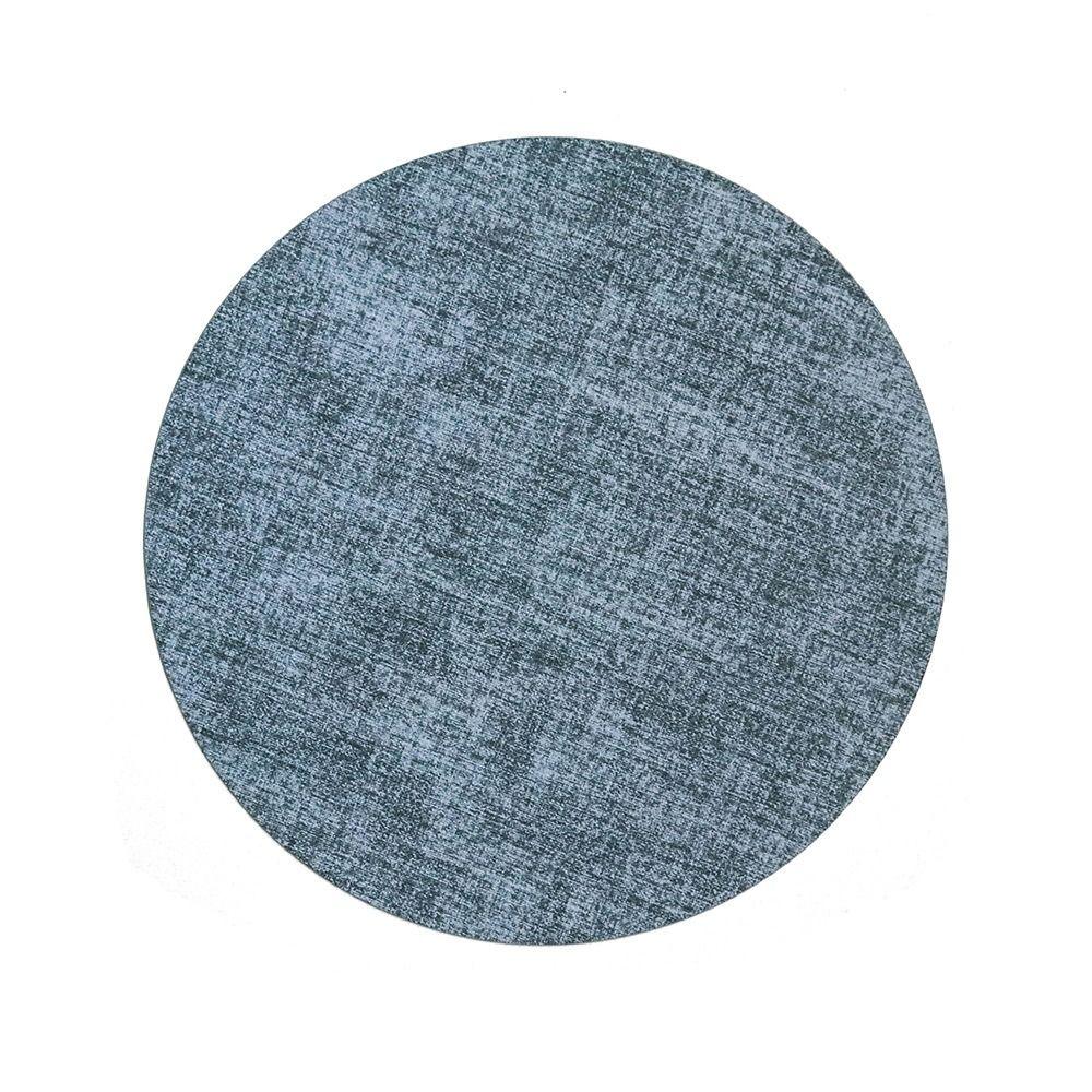 Olejotěsná PVC podložka na stůl 33 cm velká kulatá podložka na prostírání protiskluzová omyvatelná podložka na hrnky hotel