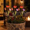 Windproof Outdoor Lamp Solar Butterfly Flower Light, LED Garden Lights, UV Protected Light Waterproof Landscape for Yard Patio Lawn Decor Long-lasting