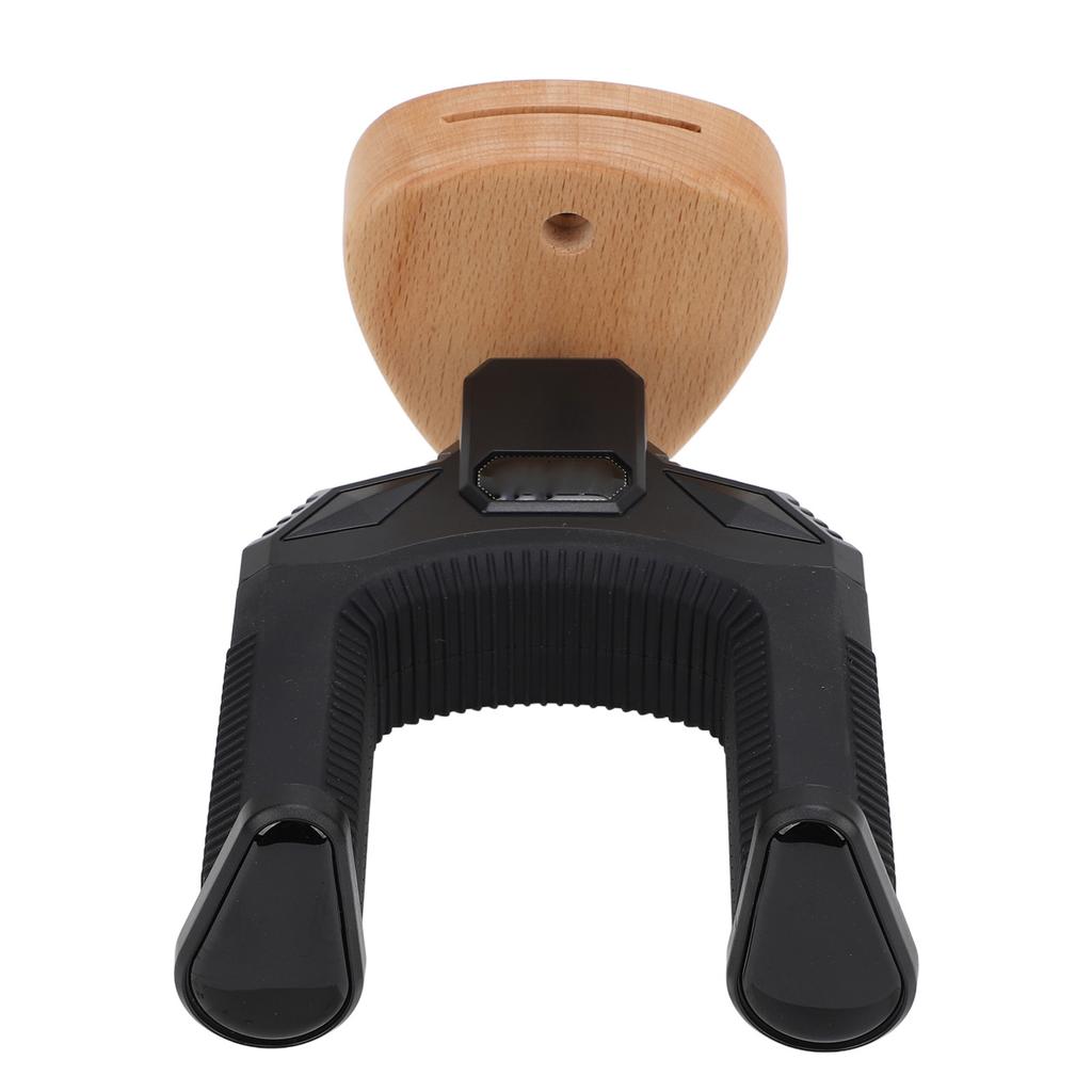 Guitar Wall Mount  Automatic Lock Holder Wooden Base Instrument Neck Hanger for Guitar Bass U