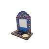 Wooden Halloween Photo Frame Skull Marigold Pattern Desktop Photo Display Rack  Haunted House
