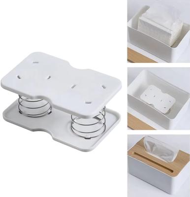 Paper Towel Box Spring Support Spring Loading Lifting Spring Paper Towel Holder Suitable for Home Kitchenbathroometc