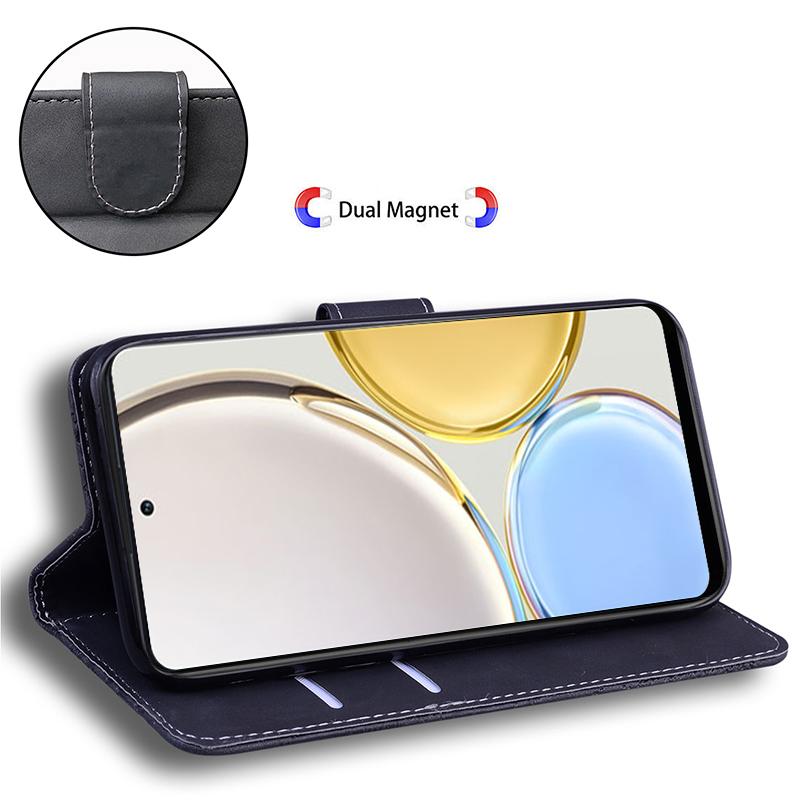 Flip Wallet Case for Honor X40 5G/X9a 5G/Magic5 Lite 5G,PU Leather Tiger Pattern Imprinted Stand Phone Cover