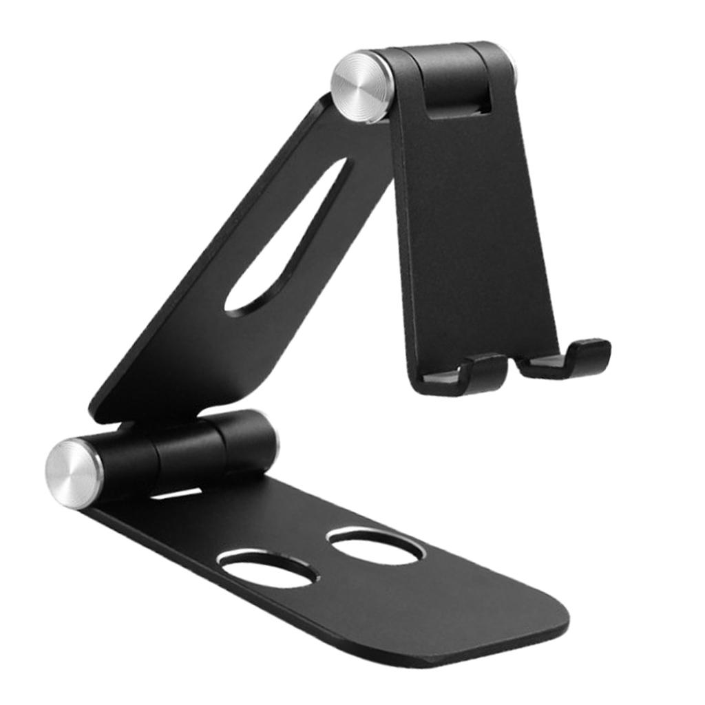 Aluminum Alloy Smartphone Holder , Tablet Black