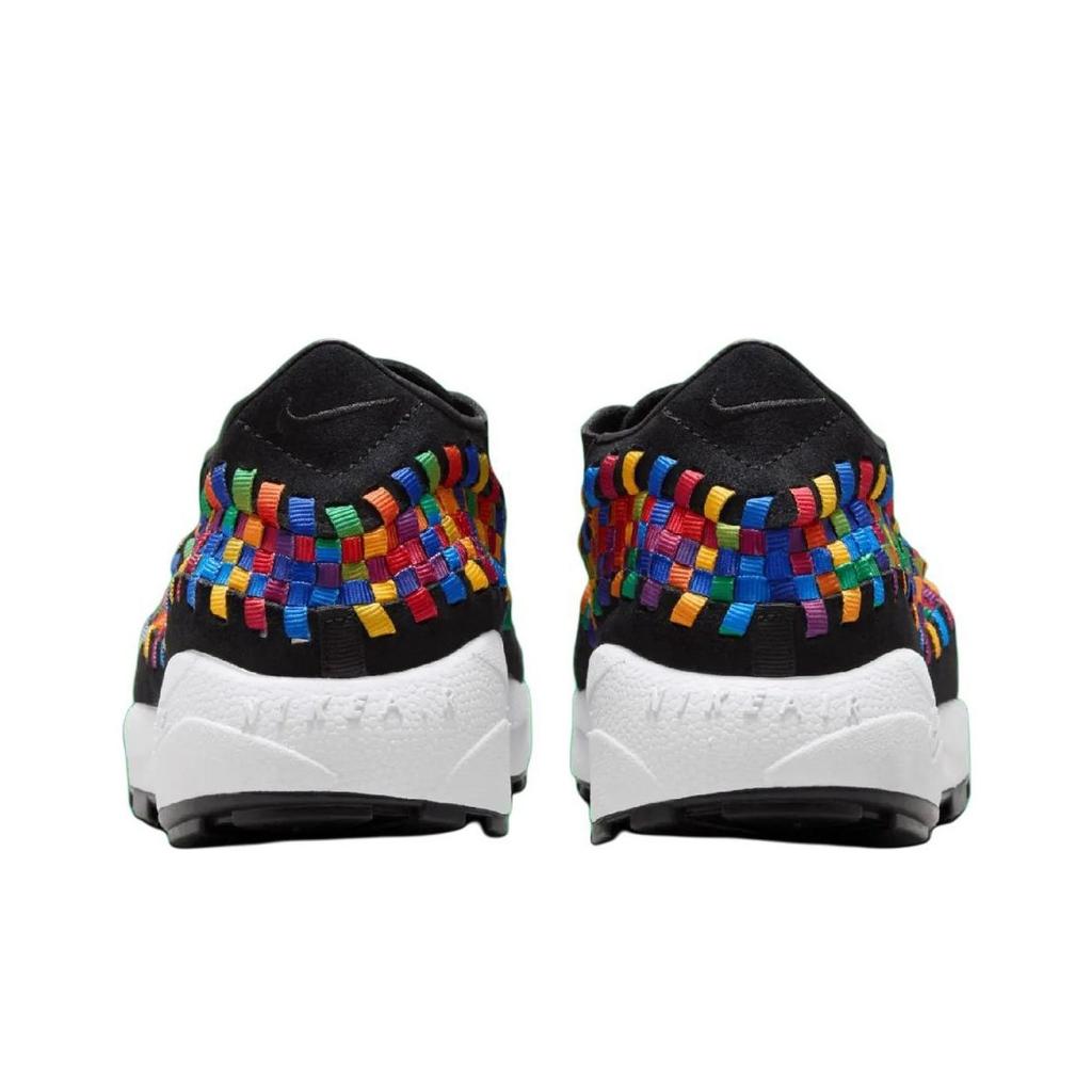 Nike Zapatillas Air Footscape Woven Rainbow para Mujer Negro Blanco FB1959-002