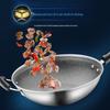 Wok Supor 34cm en Acier Inoxydable 316 à Nid d'Abeille Anti-adhésif