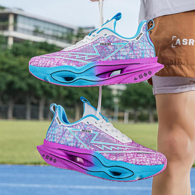 Laufschuhe Karbonplatte Spezialität Marathon Herren Sport Outdoor Atmungsaktiv Leicht Bequem Damen Sportlich Rutschfest Freizeit Sneaker