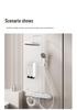 Distributeur de savon et de désinfectant mural magnétique pour salles de bain
