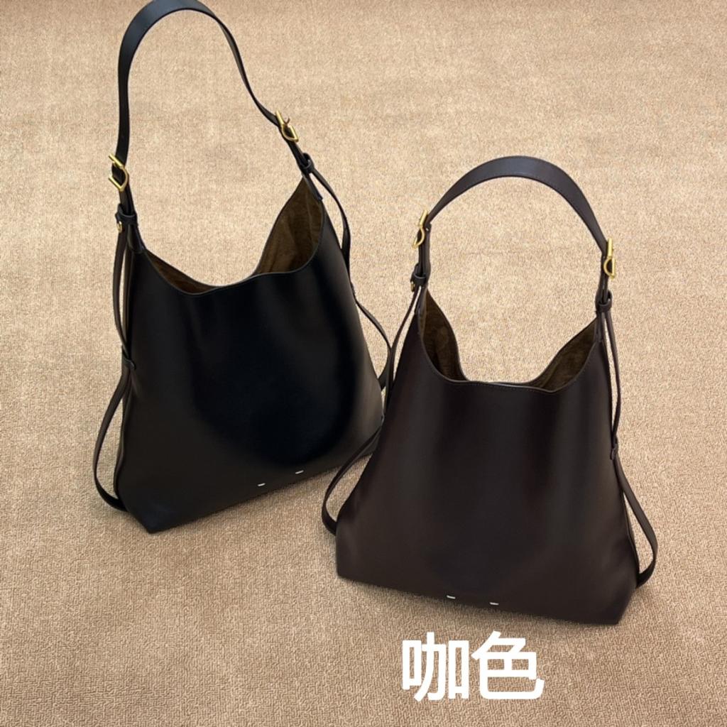 2025 N+ew casual shoulder bag leather women's bag large capacity tote bag simple trend cross-body bag source factory