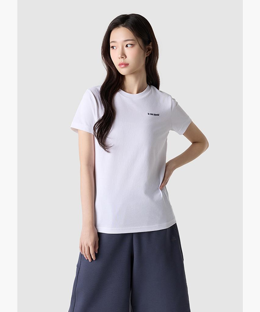 LECOQ Unisex Essential Short Sleeve Tee - White Qr123Lrs11 (Type A)