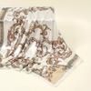 New Leopard Print Snake Skin Pattern Silk Scarf Women's Decorative Large Square Silk Scarf Simulation Silk Versatile Neck Scarf