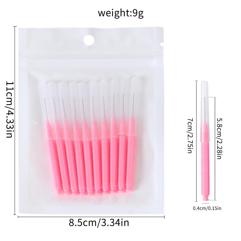 30Pcs I Shaped Interdental Brush Orthodontic Correction Tooth Gap Brush Teeth Braces Cleaning Soft Bristles