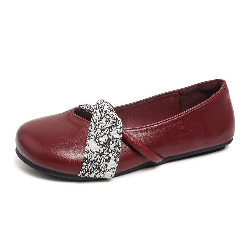 Retro Shallow Mouth Single Shoes Women's Shoes Spring and Autumn 2025 New Round Head Bow Soft Sole Commuting Versatile Single Shoes
