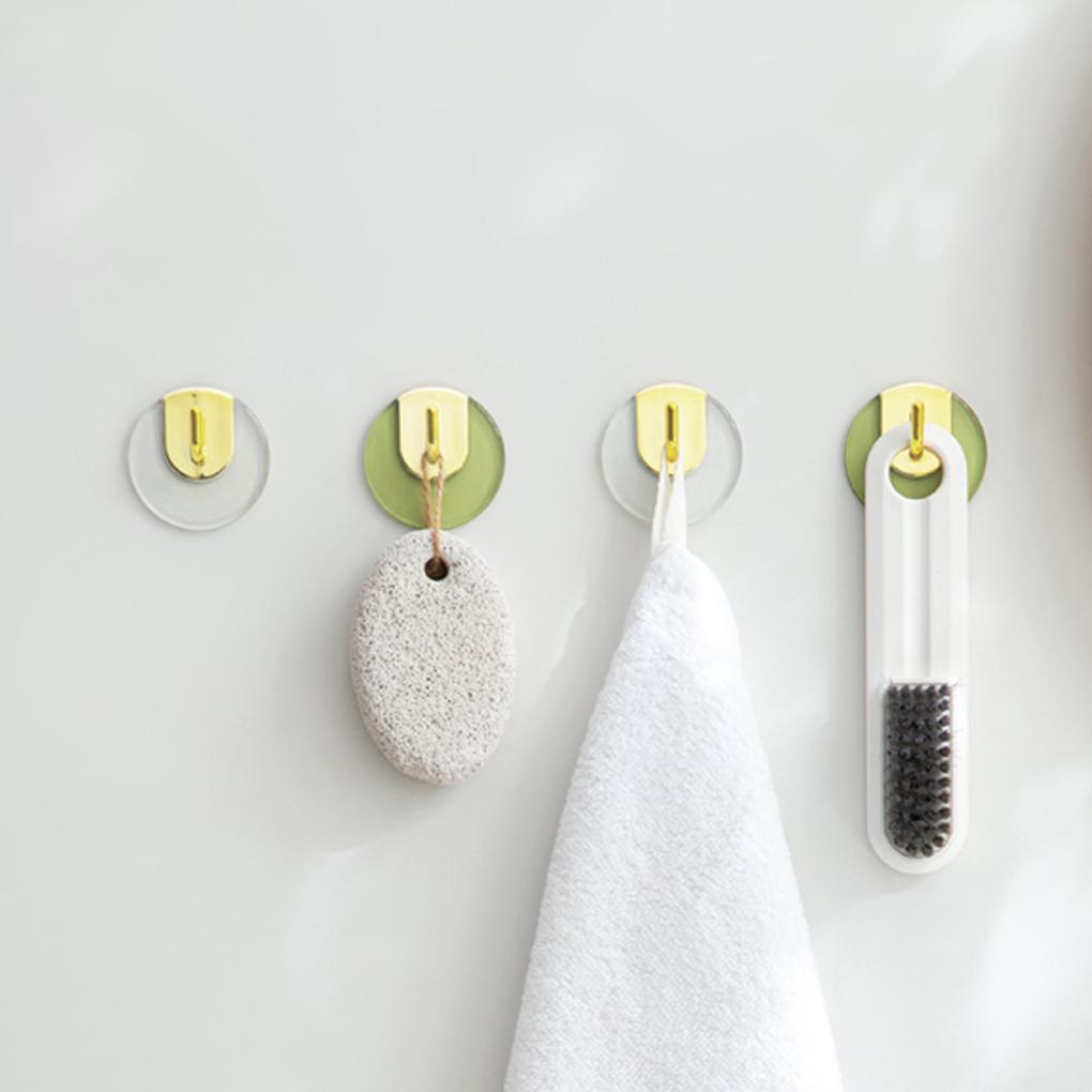 4 Stück Mehrzweckhaken Selbstklebender Wandhänger Kleidung Handtasche Schlüsselhaken Stanzfreies Regal Starke Tragkraft Heimaufbewahrung