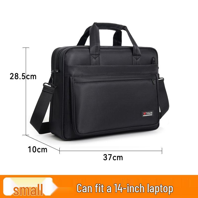 Men's Canvas Briefcase: 15.6" Laptop Handbag, 17" Large Capacity Work Crossbody