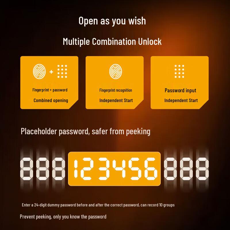 Aipu Nuodun 92CM Smart Fingerprint Fireproof Safe