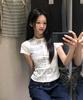 Garter Gallery Love Typo Crop T-Shirts_White