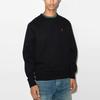 Polo Ralph Lauren Solid Color Logo Embroidered Pullover Crewneck Fleece Sweatshirt Men Sweatshirt Black 710766772-001
