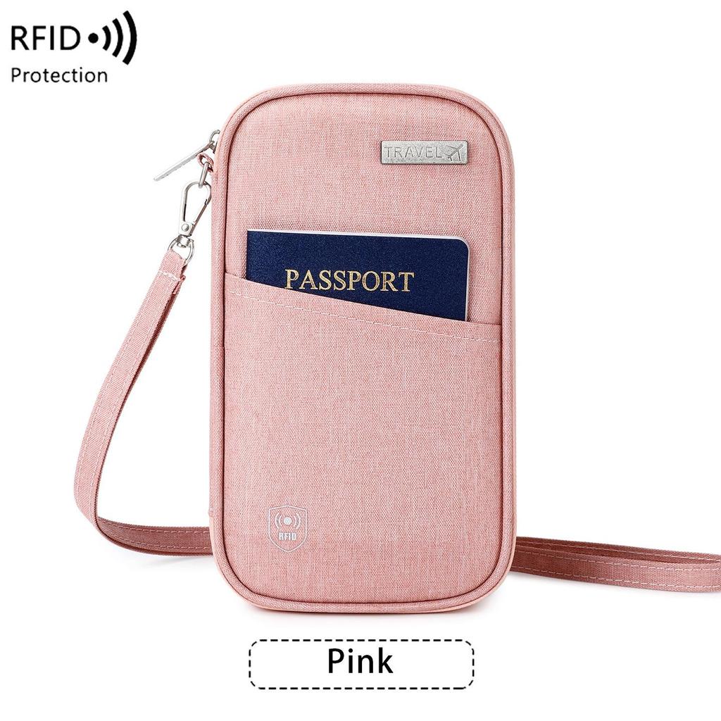 RFID-blokkerende nek paspoorthouder - Waterdichte reisportemonnee voor mannen en vrouwen