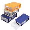 2PCS Stackable Plastic Hardware Parts Storage Boxes Component Screws Toolbox Organizer Combined Cabinet Drawer Case Box