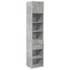 VidaXL Armoire de rangement mince gris béton 45x42,5x225 cm, armoire de rangement de salle de bain, unité de rangement de 3281297