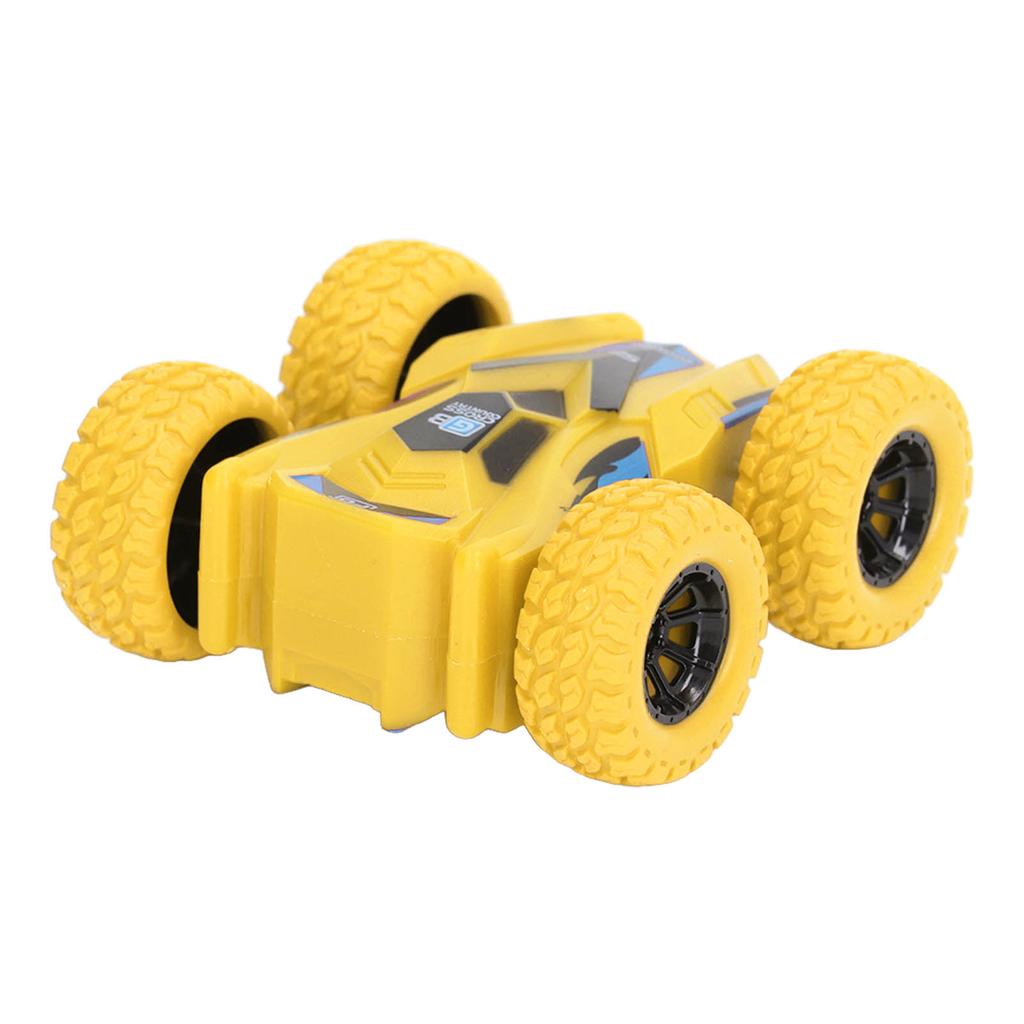 Double Sided Pull Back Car Friction Powered 4 Big Tires 360 Degree Rotating Mini Flips Inertia