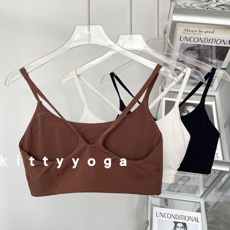 New Arrival Sports Spaghetti Strap Women's Summer Slim Looking Yoga Vest