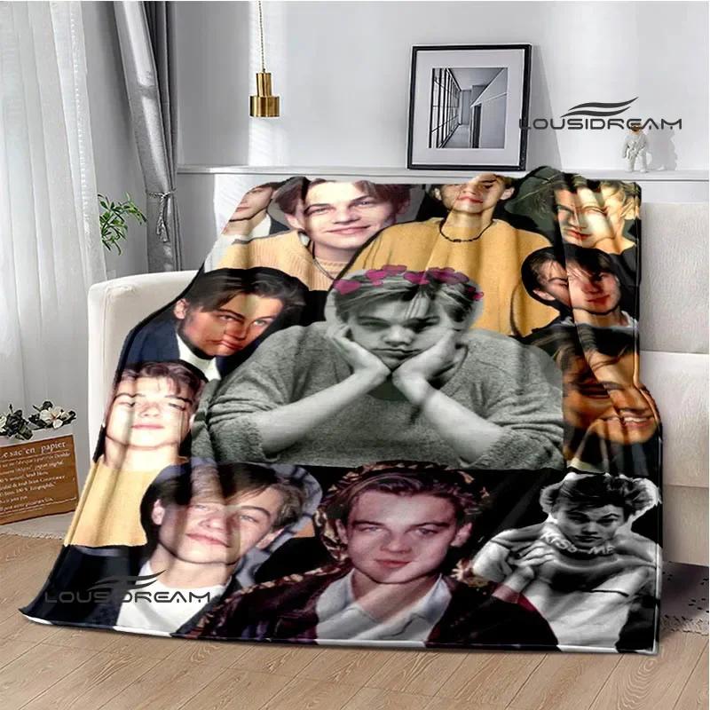 Coperta stampata Titanic Leonardo DiCaprio Coperta calda morbida e confortevole per casa viaggio letto coperta da picnic regalo di compleanno