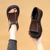 Comemore Thick Bottom Summer New Outside Wear Roman Sandals Female Fish Mouth Hollow Women's Shoes Casual Solid Sandalias Mujer