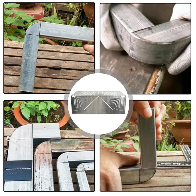 Arc Marking Ruler Construction Tool Folding Linear Arc DualPurpose Scriber Drawing Tool 90 Degree Folding Ruler Scriber Tool