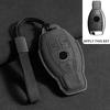 Suede Leather Car Key Case for Mercedes Benz E Class W213 W205 E200 E260 E300 E320 AMG CLA 2018 2019 2020 Remote Fob Shell Case