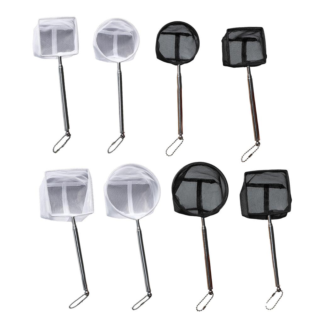 Adjustable Square Fishing Net for Fish Shrimp Telescoping Rod Telescopic Extendable Fishing Net Large/Small