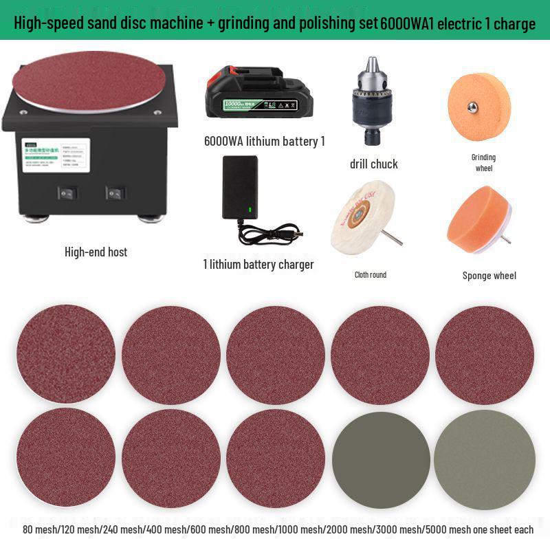 Compact Electric Belt Sander for DIY - High-Speed Sanding, Knife Sharpening, and Desktop Grinding/Polishing Machine.