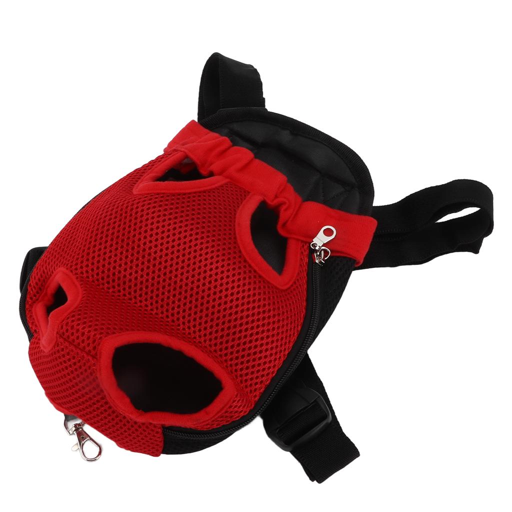 Sac à dos de poitrine pour animal de compagnie Respirant Portable Sac à dos de transport pour animal de compagnie avant Chat Chien pour Randonnée Voyage Vélo Moto