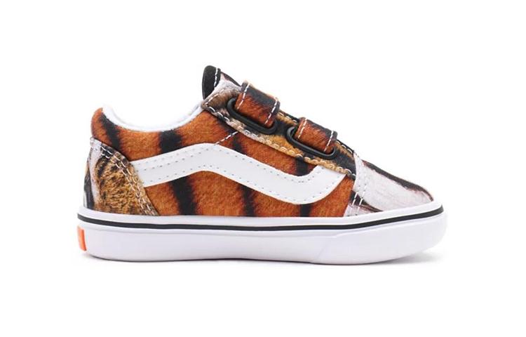 Kids' Sneakers Vans Old Skool Canvas Low top Toddler Shoes Tiger Print Infant And Toddler