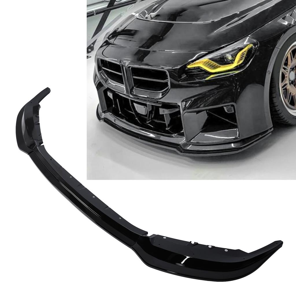 3Pcs Front Bumper Lip Spoiler Splitter Sporty   Front Lip Spoiler Splitter Protector for 2 Series M2 G87 2023 and Later