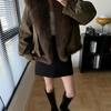Womens Short Parka With Real Fox Fur Collar Thick Duck Down Cotton Puffer Jacket Winter 2026